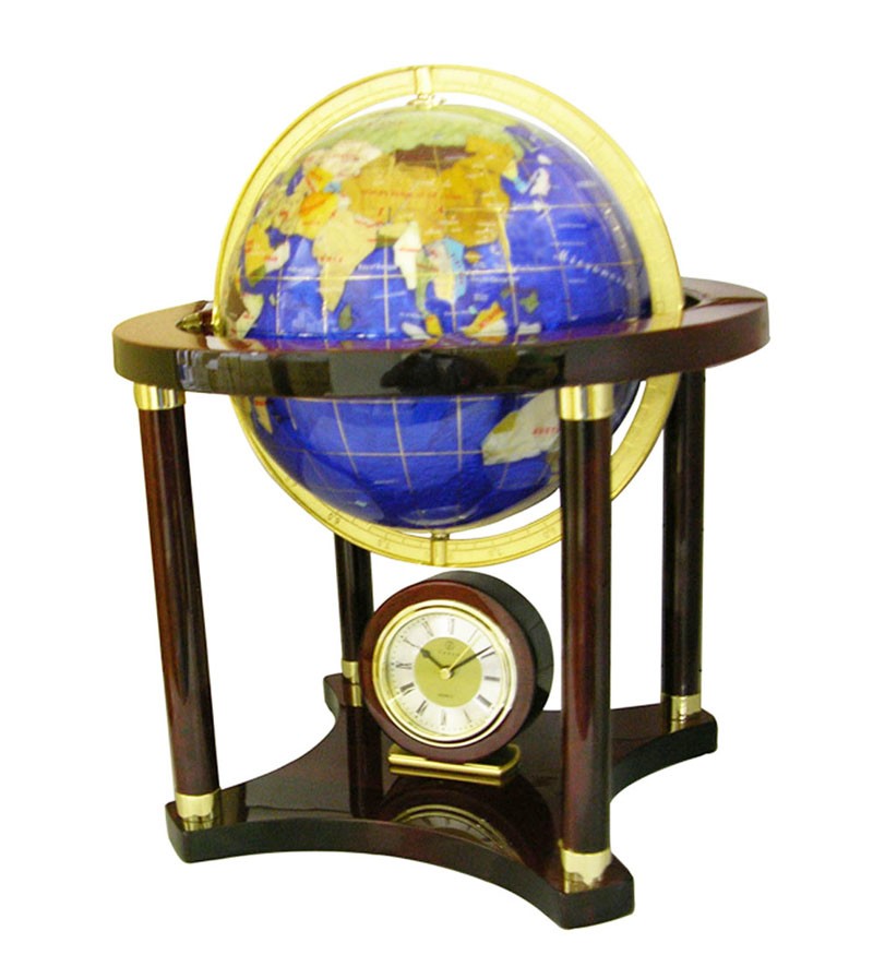 A015 Wood Desk Gem Globe