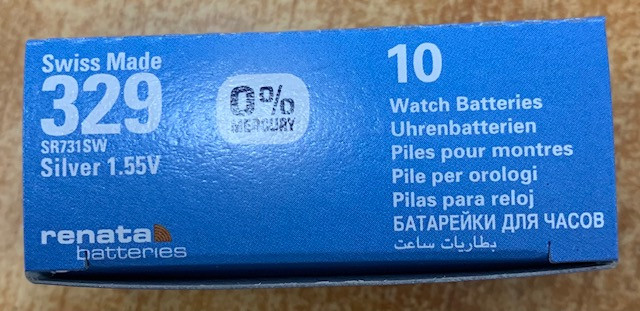 329 Renata Battery