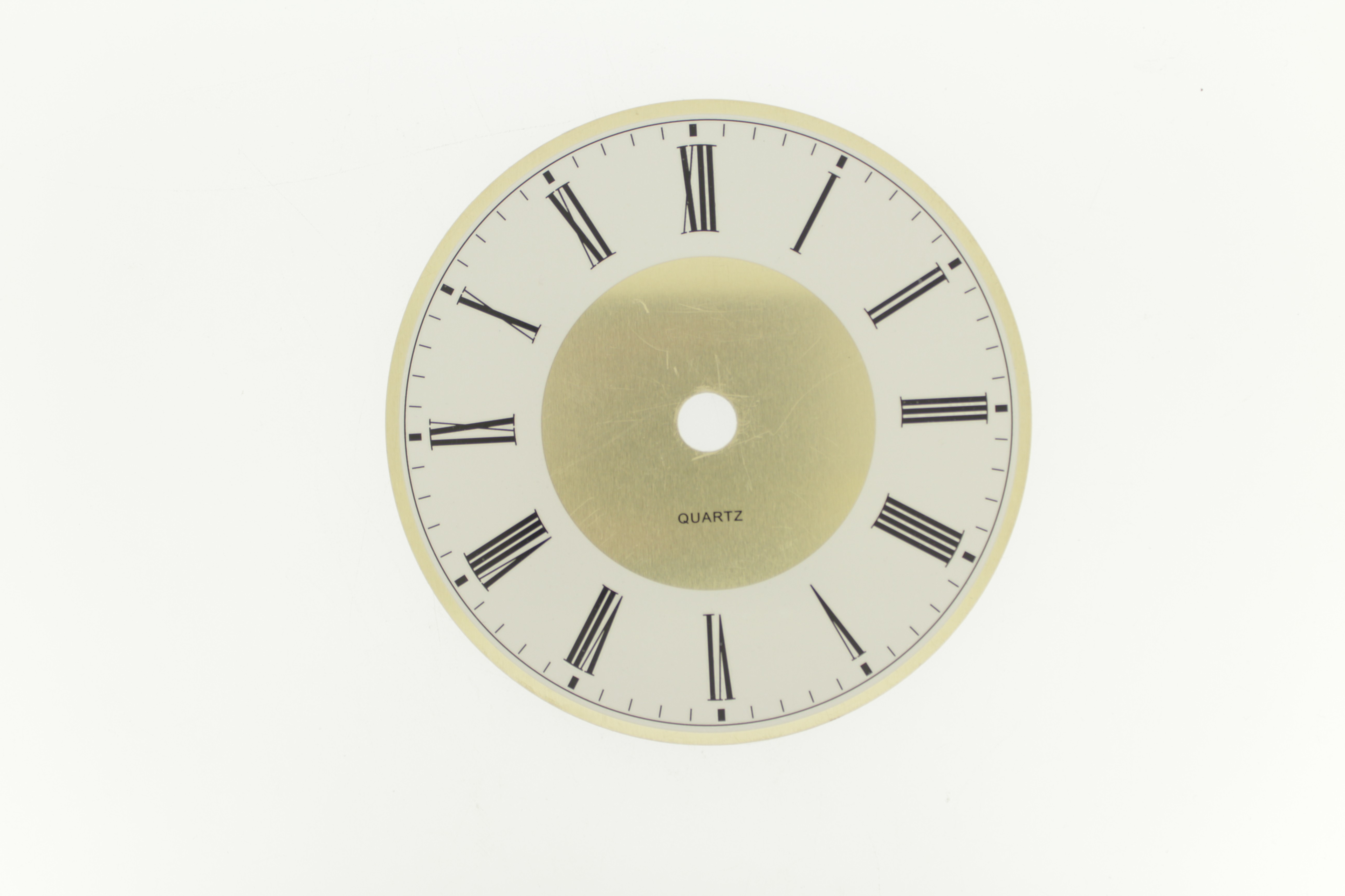 CLOCK DIAL 110mm WHT ROMAN