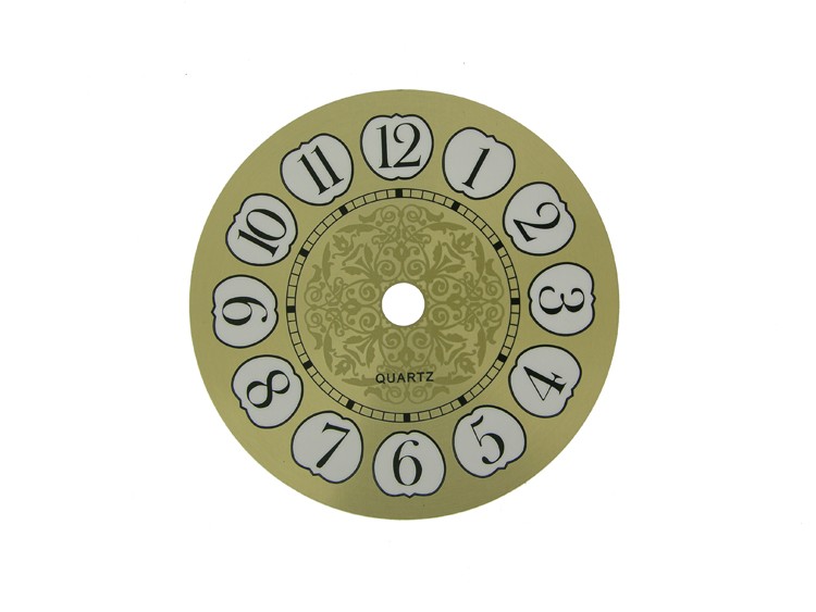 Gold Dial With White Numbers